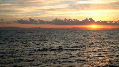 Egypt dawn on the Red sea 库存影片 100460063