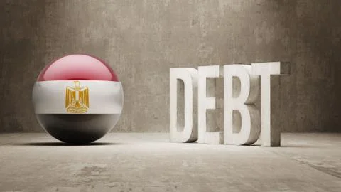Egypt. Debt  Concept Stock Illustration
