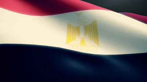 Egypt  Flag Animation Loop Stock Footage 38007795