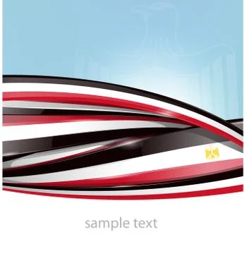 Egypt flag on background イラスト素材