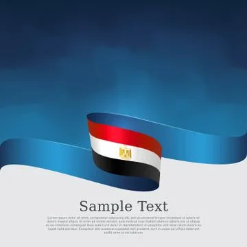 Egypt flag background. Vector brochure design. State egyptian patriotic banner Stock-Illustration