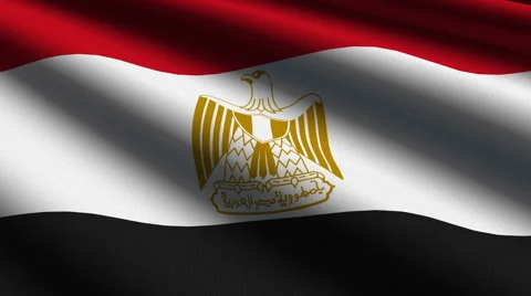 Egypt flag close up Stock Footage 925028
