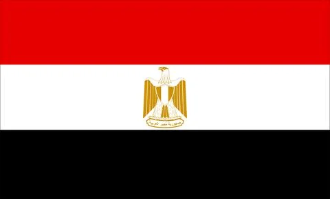 Egypt Flag Design Stock Illustration