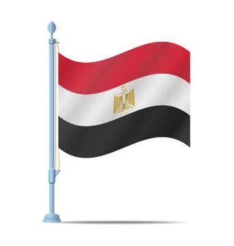 Egypt flag Stock Illustration