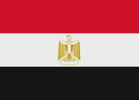 Egypt flag 스톡 일러스트