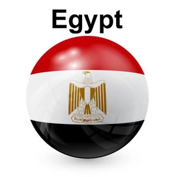 Egypt flag Stock Illustration