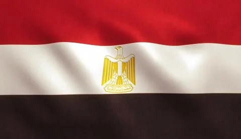 Egypt Flag Stock Illustration