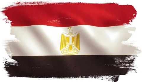 Egypt Flag Stock Illustration