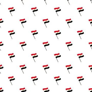 Egypt flag pattern creating national background texture Stock Illustration