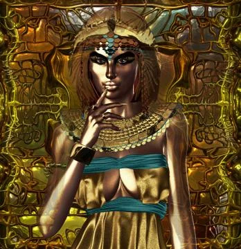 Egypt On Her Mind Stock Illustration