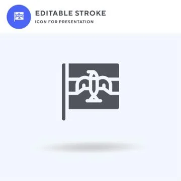 Egypt icon vector, filled flat sign, solid pictogram isolated on white, logo Ilustración de archivo