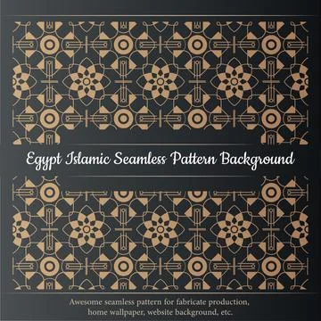 Egypt islamic seamless pattern background Stock Illustration