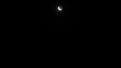 Egypt: Lunar Eclipse Seen From Cairo Stock Footage 320876805