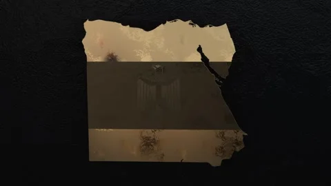 Egypt Map Stock Footage 277902288