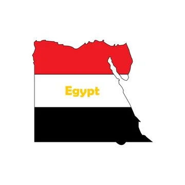 Egypt map icon Stock Illustration