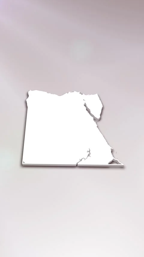 Egypt Map Intro Stock Footage 261659902