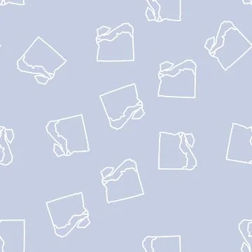 Egypt map line seamless pattern Stock Illustration