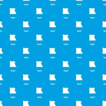 Egypt map pattern vector seamless blue Stock Illustration