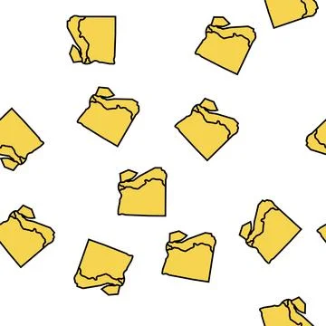 Egypt map vector seamless pattern Stock Illustration