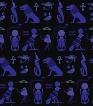 Egypt pattern seamless design graphic Stock Illustration