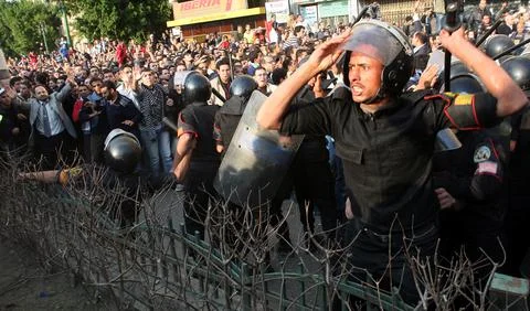 Egypt Protests - Jan 2011 스톡 사진
