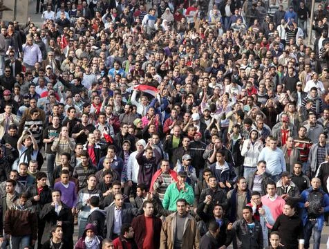 Egypt Protests - Jan 2011 스톡 사진