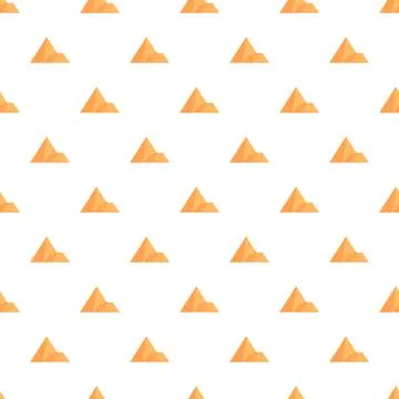 Egypt pyramids desert pattern vector seamless background イラスト素材