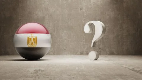 Egypt. Question Mark Concept. Stock Illustration