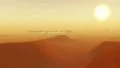 Egypt Saudi Arabia Sahara Desert Sand Storm Sunset Dunes Oasis HD Footage