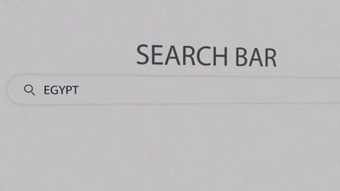 Egypt search bar Stock Footage 296479015