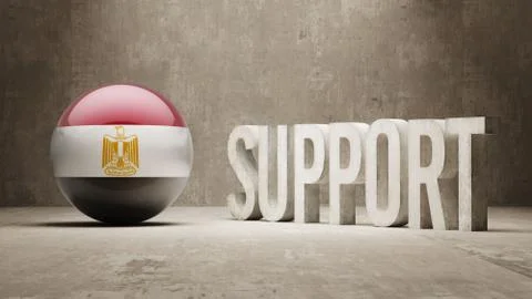 Egypt. Support Concept. 스톡 일러스트