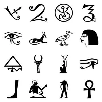 Egypt symbols. Vector format Stock Illustration