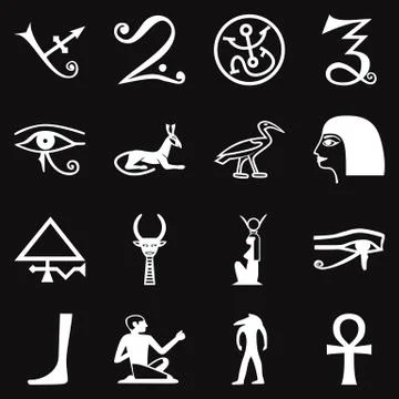 Egypt symbols. Vector format Illustration