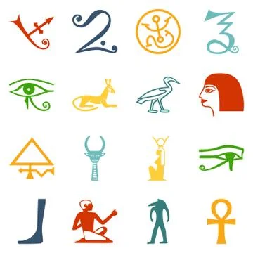 Egypt symbols. Vector format Stock Illustration