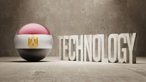 Egypt. Technology Concept. Illustrazione stock