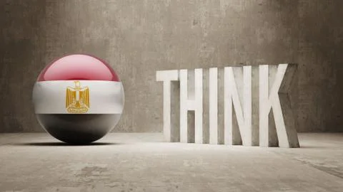 Egypt. Think Concept. Stock Illustration