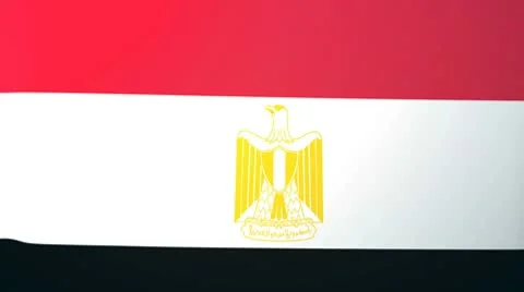 Egypt Waving Flag Stock Footage 10761795