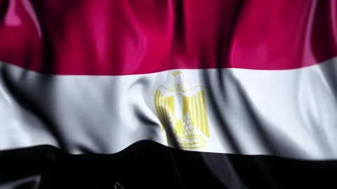 Egypt WAVING FLAG LOOP Stock Footage 323816088