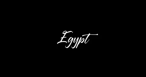 Egypt Woman's name in Cursive Text Animation Stock Footage 153367725