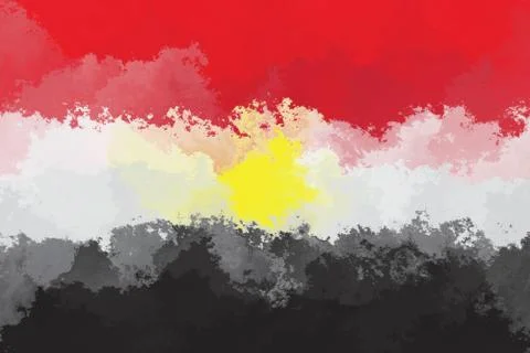 Egyptian flag Stock Illustration