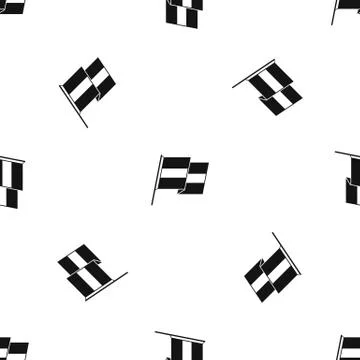 Egyptian flag pattern seamless black Illustrazione stock