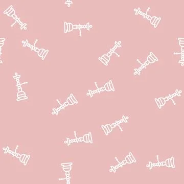 Egyptian hookah line seamless pattern Stock Illustration