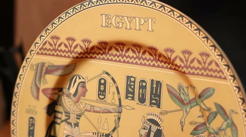Egyptian Interior Dish Stock Footage 34828706