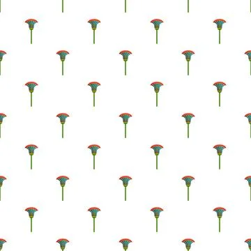 Egyptian papyrus pattern representing ancient nymphaea lotus flowers Stock Illustration