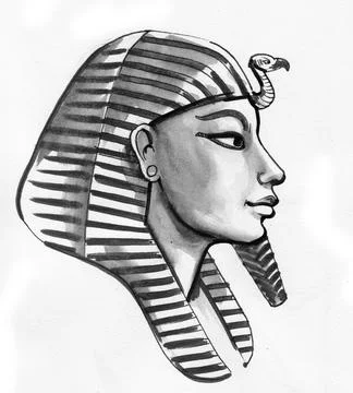 Egyptian pharaoh Illustrazione stock