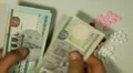 Egyptian Pound EGP, Counting Drugs and Money, Health Care, Colorful Pills HD Footage