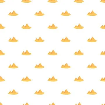 Egyptian pyramids forming a seamless pattern on a white background 스톡 일러스트