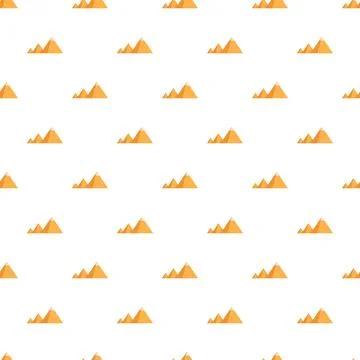 Egyptian pyramids seamless pattern abstract background design イラスト素材