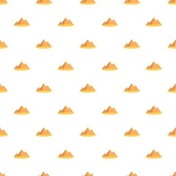 Egyptian pyramids seamless pattern background for design Stock Illustration