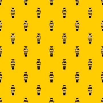 Egyptian vase pattern Illustrazione stock